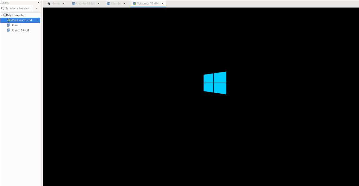   Windows 10 VM σε VMware σε Linux