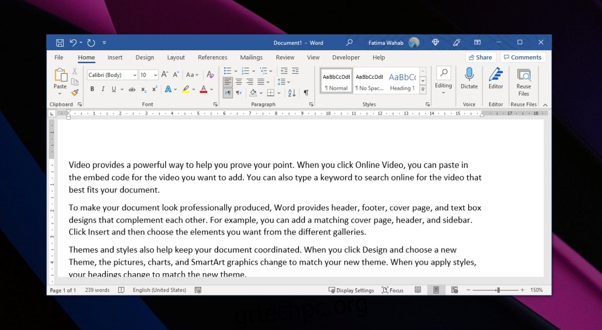 Πώς να δημιουργήσετε τυχαίο κείμενο στο Microsoft Word