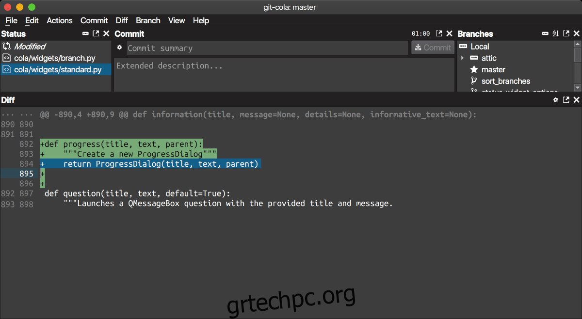 Πώς να εγκαταστήσετε το GitCola σε Linux
