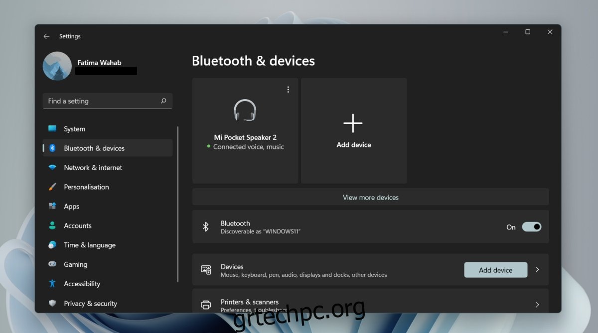 Συσκευή Bluetooth στα Windows 11
