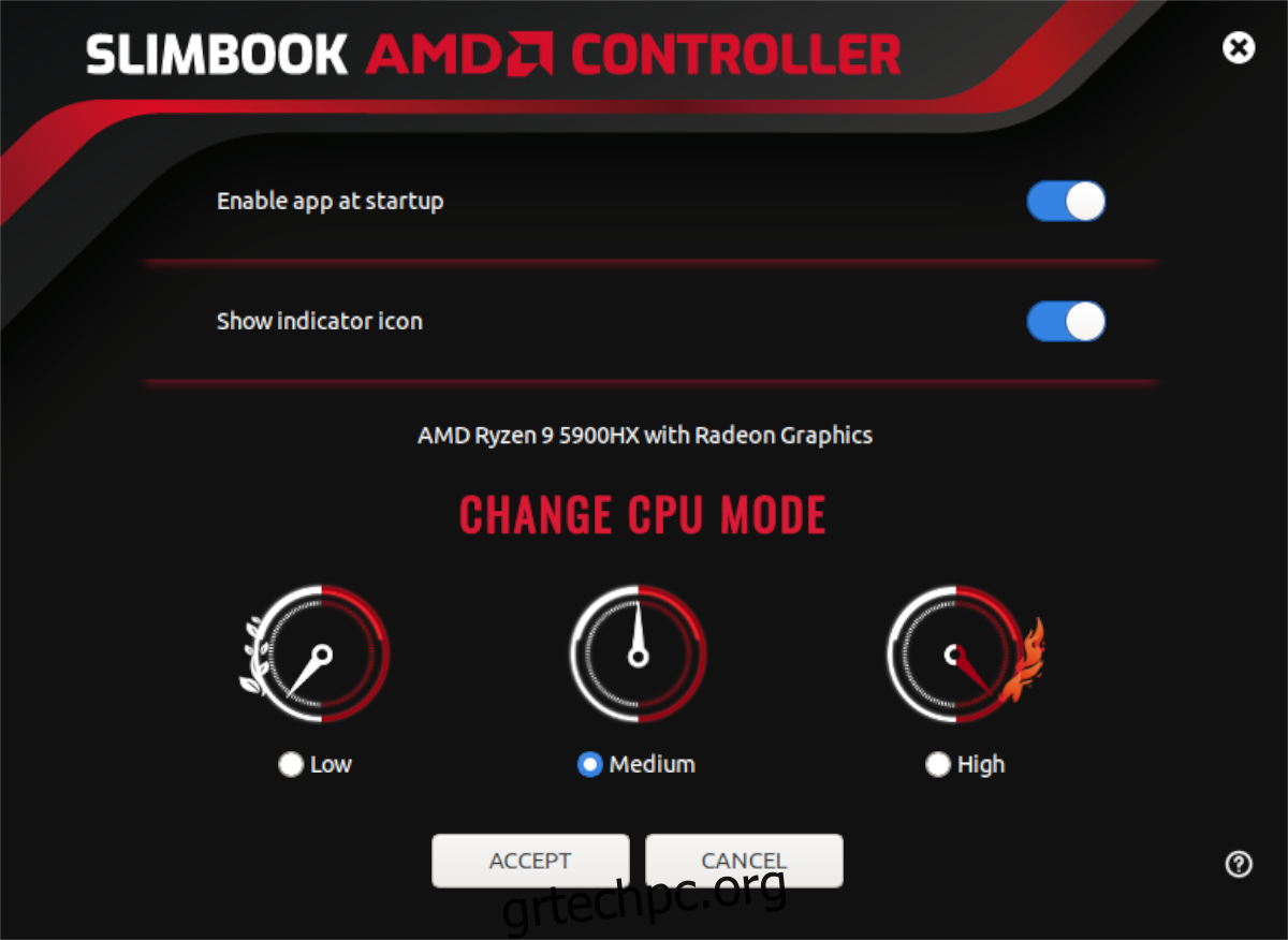 Δέκτης CPU για φορητές συσκευές Slimbook Ryzen