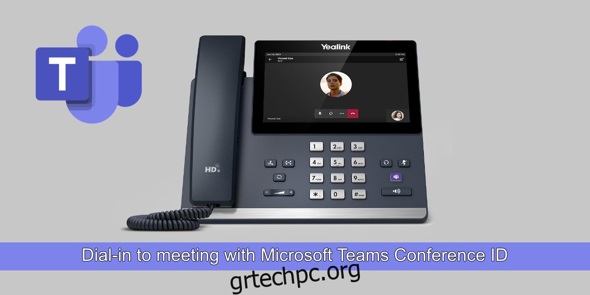 Τρόπος κλήσης σε μια σύσκεψη με το Microsoft Teams Conference ID