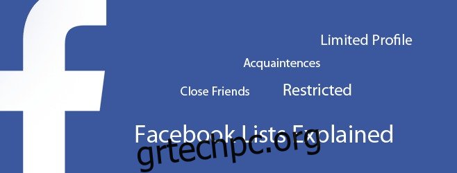 Κατανόηση των λιστών φίλων του Facebook και του απορρήτου σας