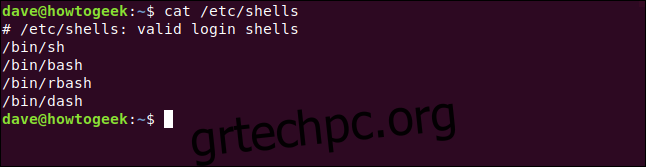 Πώς να αλλάξετε το προεπιλεγμένο κέλυφος στο Linux με το chsh