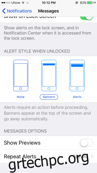 Πώς να διορθώσετε τις ειδοποιήσεις που δεν απορρίπτονται αυτόματα στο iOS 10