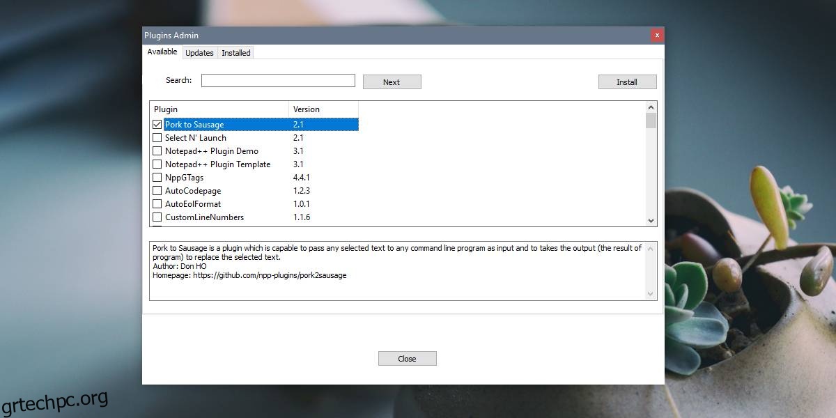Πώς να εγκαταστήσετε πρόσθετα στο Notepad++ στα Windows 10