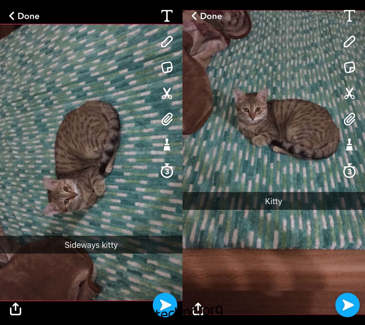 Πώς να περιστρέψετε φωτογραφίες για το Snapchat
