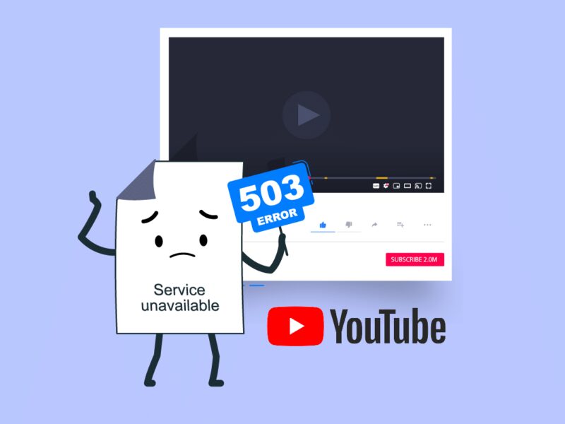 Διορθώστε το σφάλμα δικτύου YouTube 503
