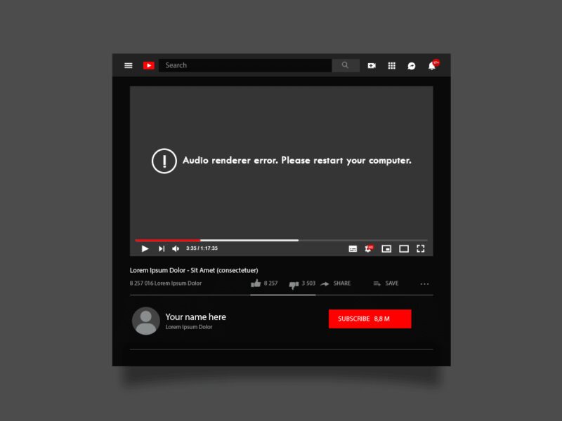 Διορθώστε το σφάλμα YouTube Audio Renderer στα Windows 10
