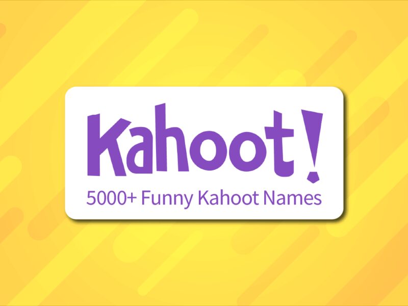 5000+ Αστεία ονόματα Kahoot