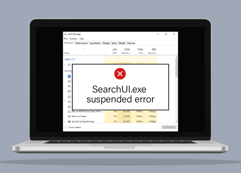 Διορθώστε το σφάλμα αναστολής SearchUI.exe στα Windows 10