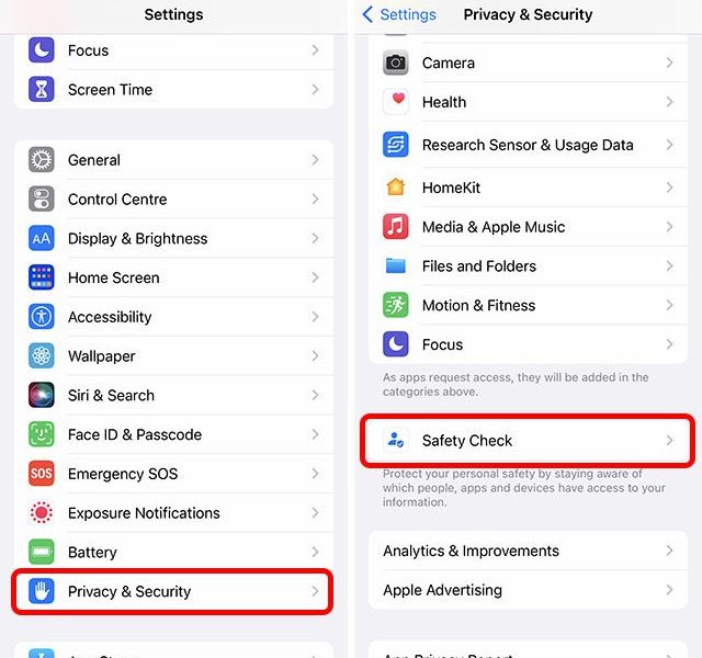 Τι είναι το Safety Check στο iOS 16 και πώς να το χρησιμοποιήσετε στο iPhone