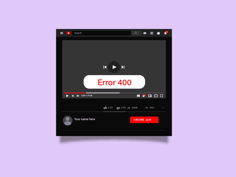 Διορθώστε το Σφάλμα 400 του YouTube στο Google Chrome