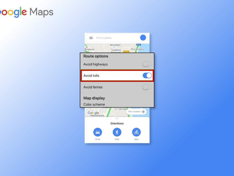Πώς να απενεργοποιήσετε τα διόδια στους Χάρτες Google