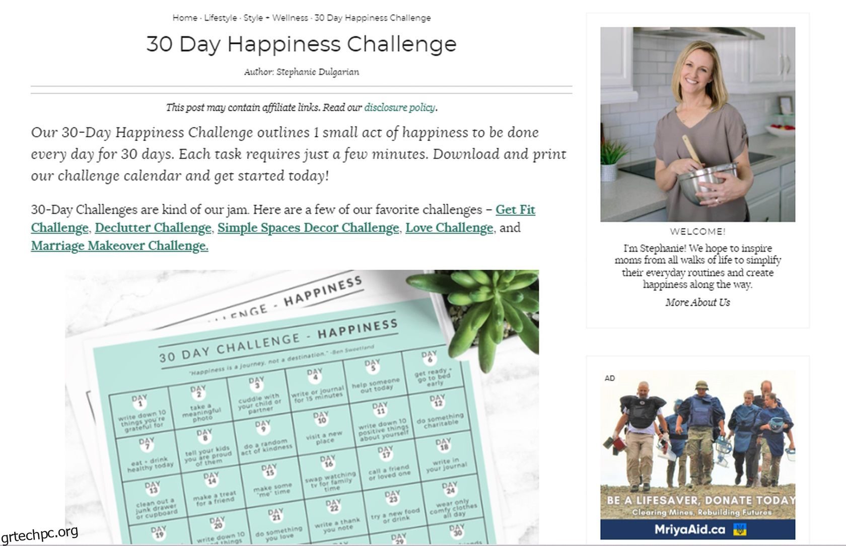 8 διαδικτυακές πηγές για να βρείτε και να ξεκινήσετε μια πρόκληση ευτυχίας