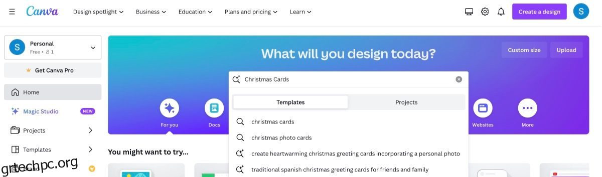 Πώς να φτιάξετε χριστουγεννιάτικες κάρτες γρήγορα και εύκολα χρησιμοποιώντας το Canva